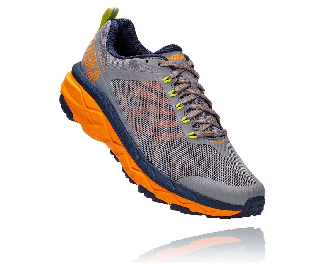 Hoka One One Challenger Atr 5 South Africa - Mens Trail Running Shoes - Grey / Light Gold,VRXAO-1528